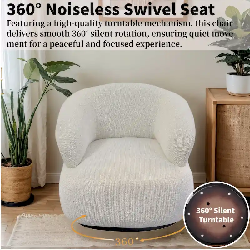 Kieon 33 W 360 Swivel Modern Barrel Chair Accent Chair Set of 2