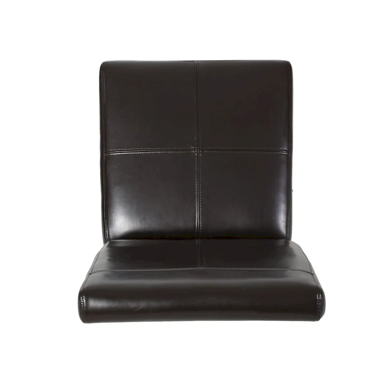 T-stitch Brown Leather Dining Chairs (Set of 2) by Christopher Knight Home