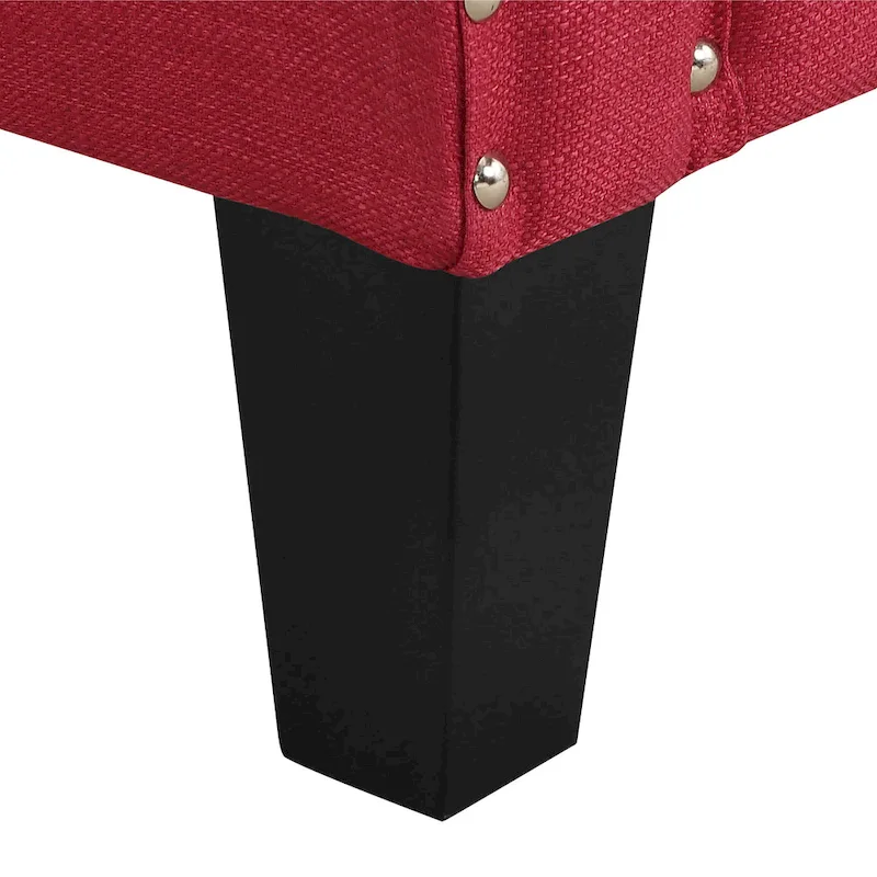 Erica Accent Armchair with Chrome Nailhead Trim