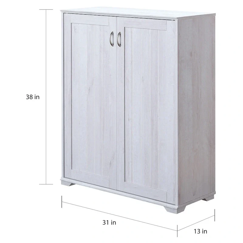 5-Shelf Shoe Cabinet with Double Doors