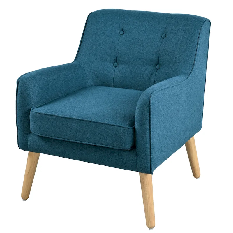 Mid-Century Modern Tufted Armchair