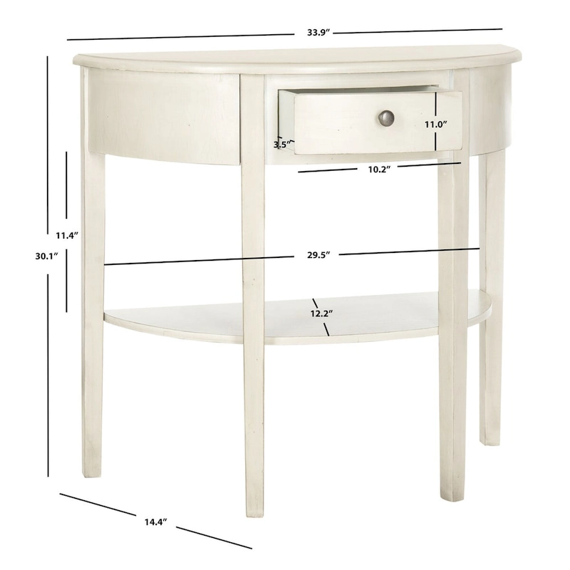 SAFAVIEH Sabina Off-White Birch Console Table - 33.9  x 14.4  x 30.1  - 34Wx14Dx30H