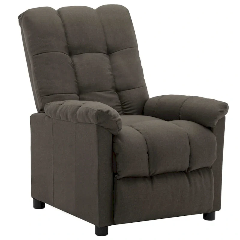 vidaXL Recliner Taupe Fabric - 29.1  x 38.9  x 40.1