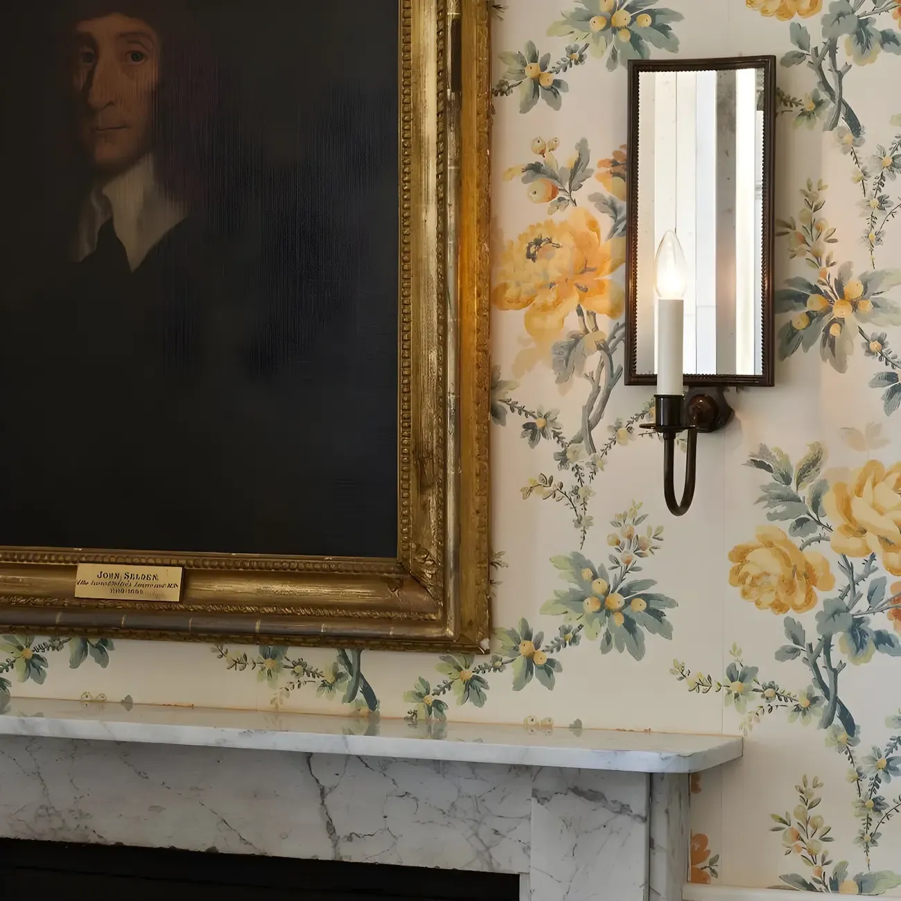 Vintage Black LED Wall Sconce with Mirror for Indoor Decor