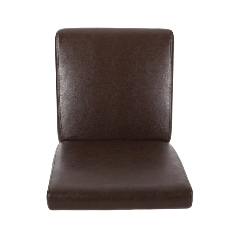 Button-Tufted Upholstered Dining Chairs, Set of 6, Mid-Century Modern Faux Leather