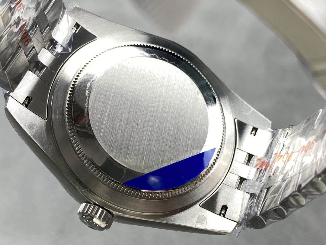 Fondo de caja de la réplica Rolex con protección azul