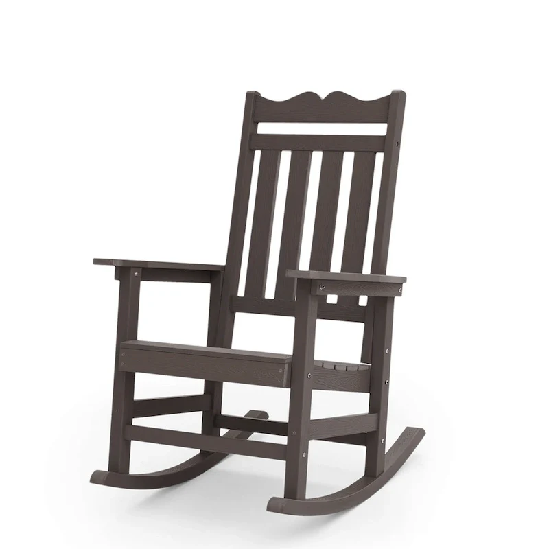 BONOSUKI Patio Adirondack Rocking Chair,Fire Pit Chair Weather Resistant