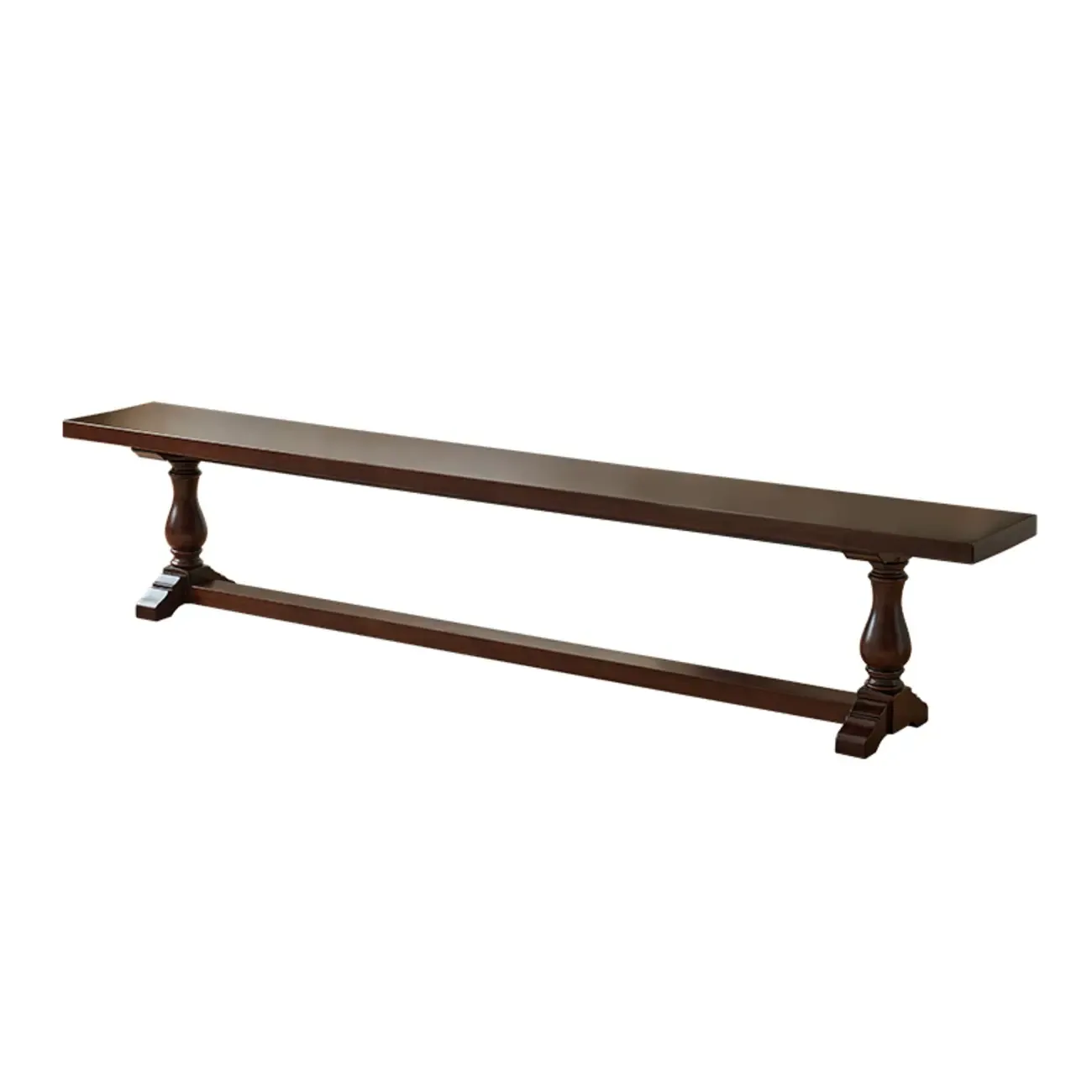 Modern Solid Wood Brown Living Room Bench
