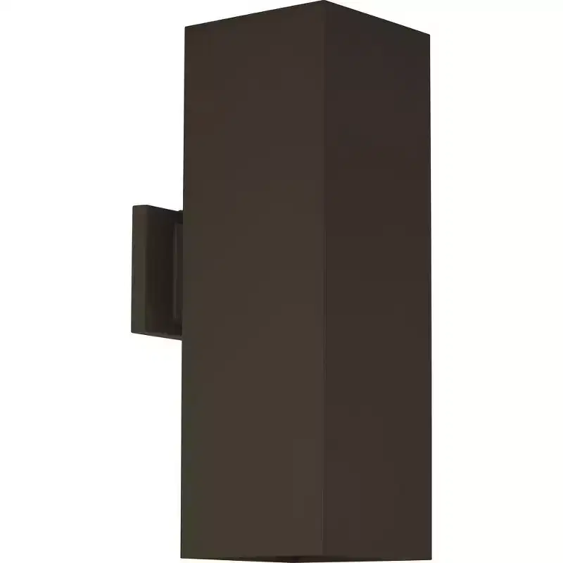 Progress Lighting, Crawford, 2-Light Outdoor Wall Light, Antique Bronze, Aluminum, 6x18x8.88, Damp Rated, Halogen