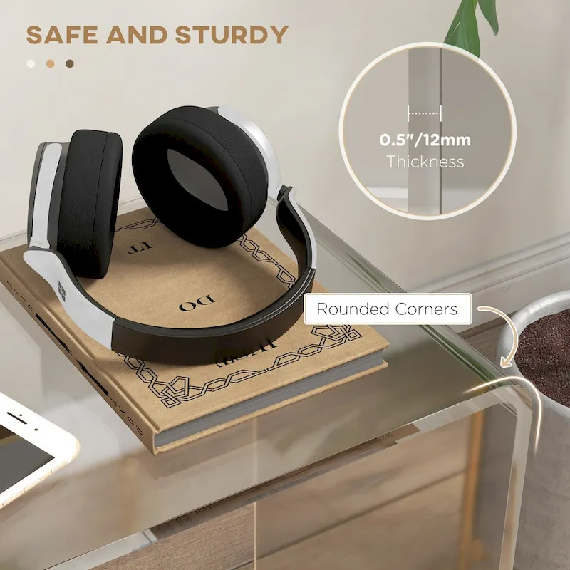 21 Long Rectangle All Acrylic 15mm Thick Waterfall Coffee Table