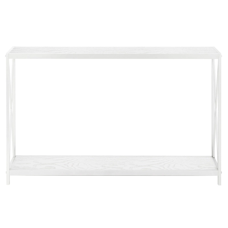 Triamine Board Cross Iron Frame Console/ Sofa Table