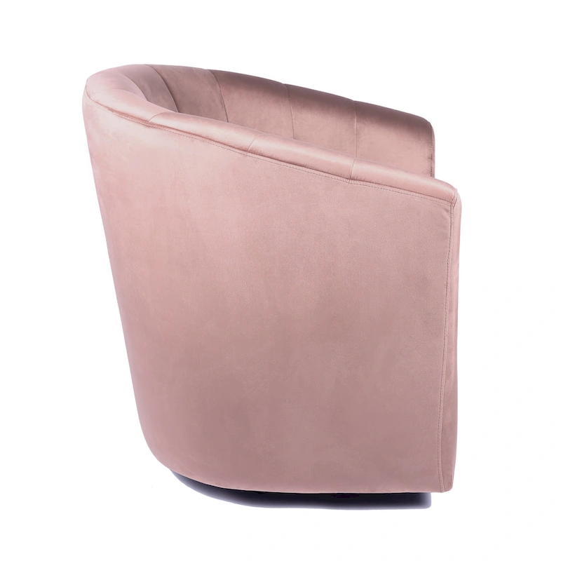 Carson Carrington Junsele Velvet Upholstery Swivel Accent Club Chair