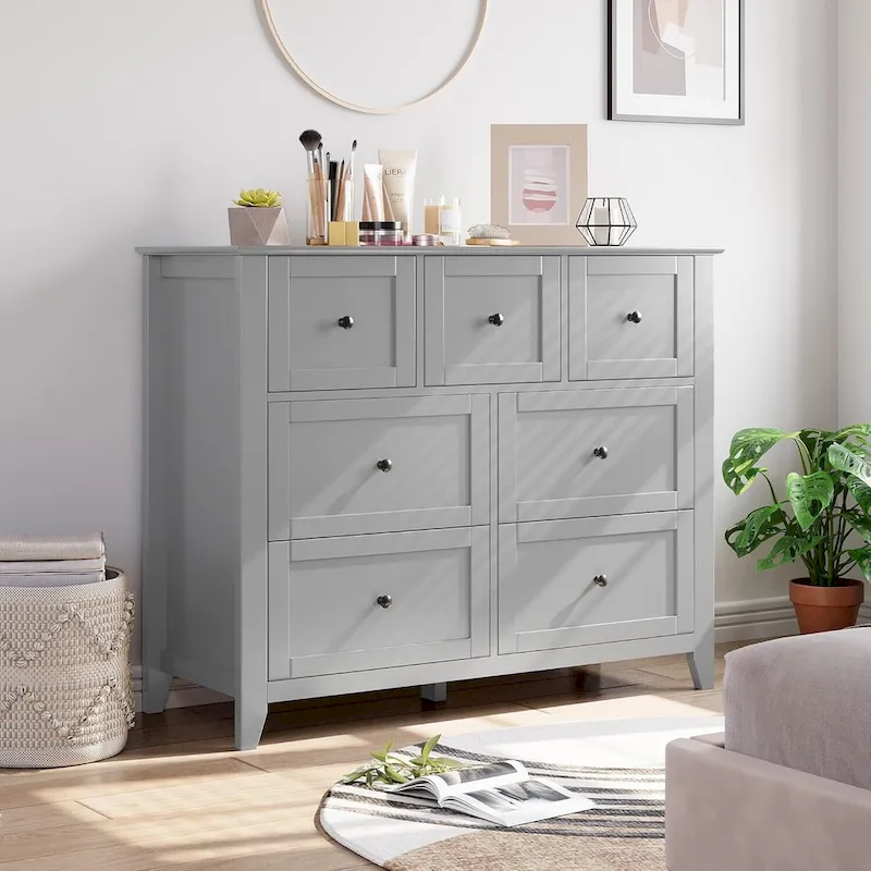 Modern Dresser for Bedroom with 7 Drawers