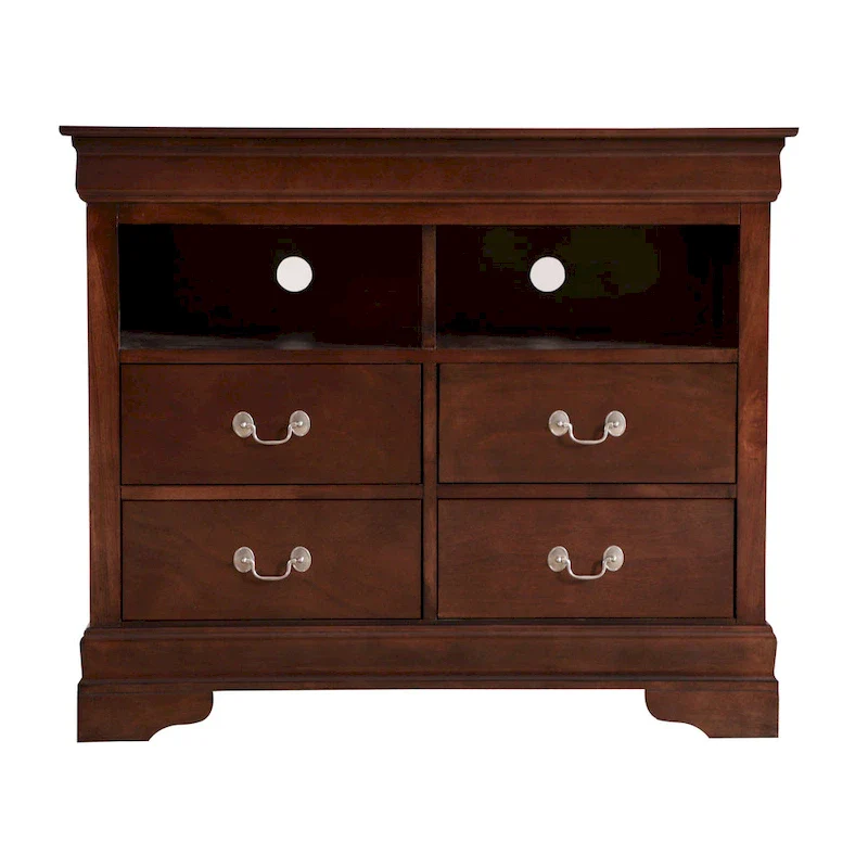 Louis Phillipe Wooden Media Chest