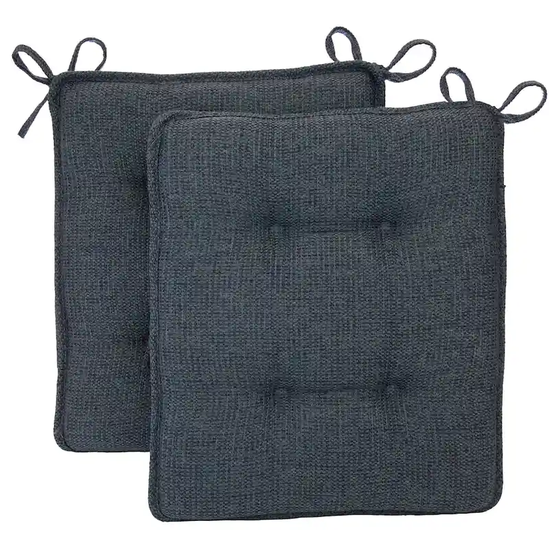 Reversible Chenille Rocking Chair Cushion Set