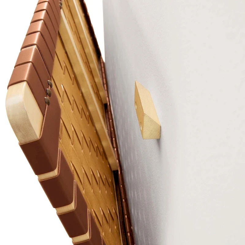 Sparta Wall-Mount Twin/Full/Queen/King Vegan Leather Weave Headboard