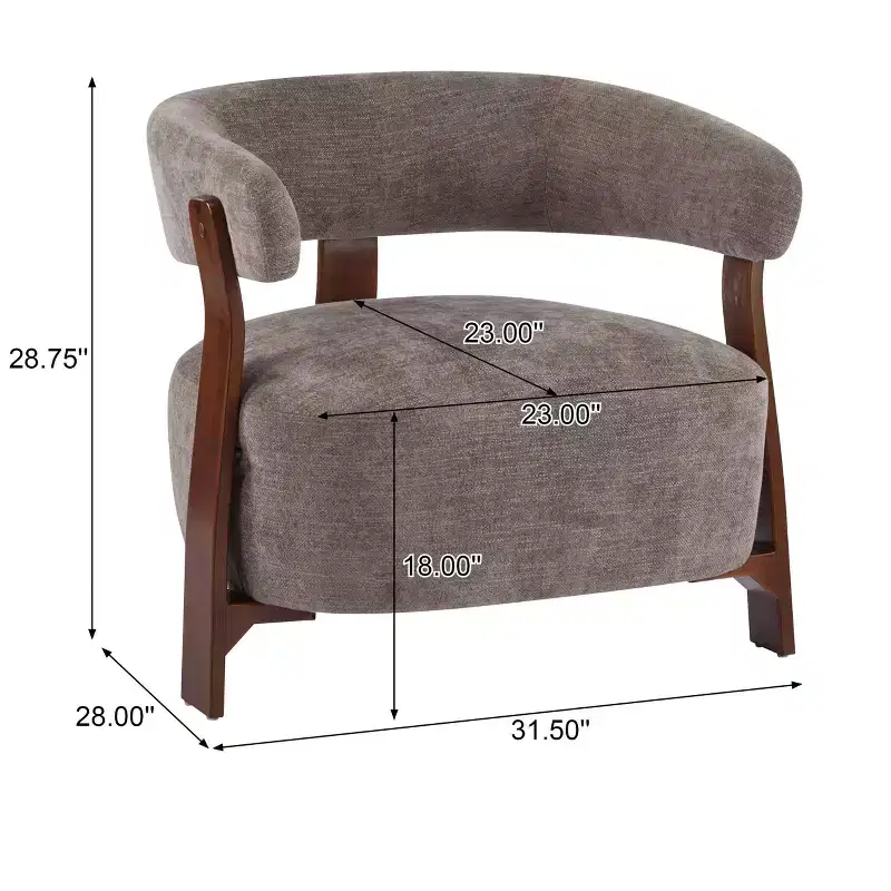 Christopher Knight Home Hepurn Bent Wood Modern Upholstered Accent Chair