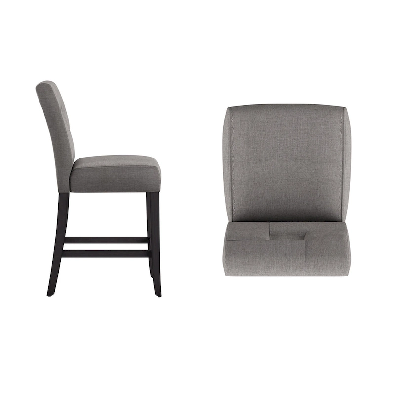 Brda Keyhole Counter Height High Back Stools (Set of 2) - Stool