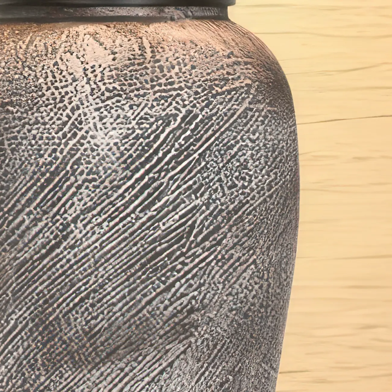 Modern Gray Ceramic Table Lamp with Fabric Shade