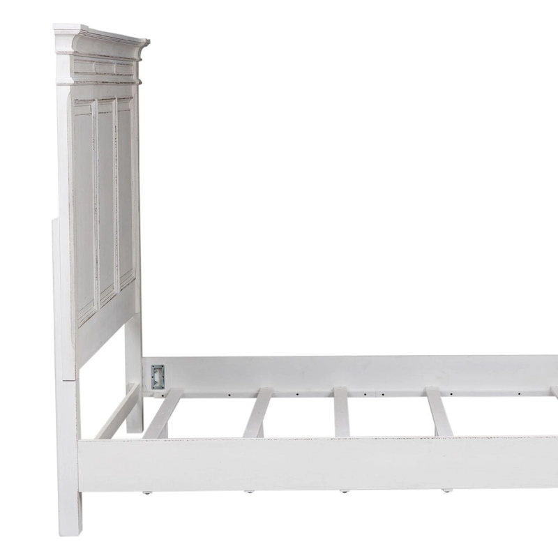 The Gray Barn Abbey Park Weathered Brown & Antique White King Panel Headboard