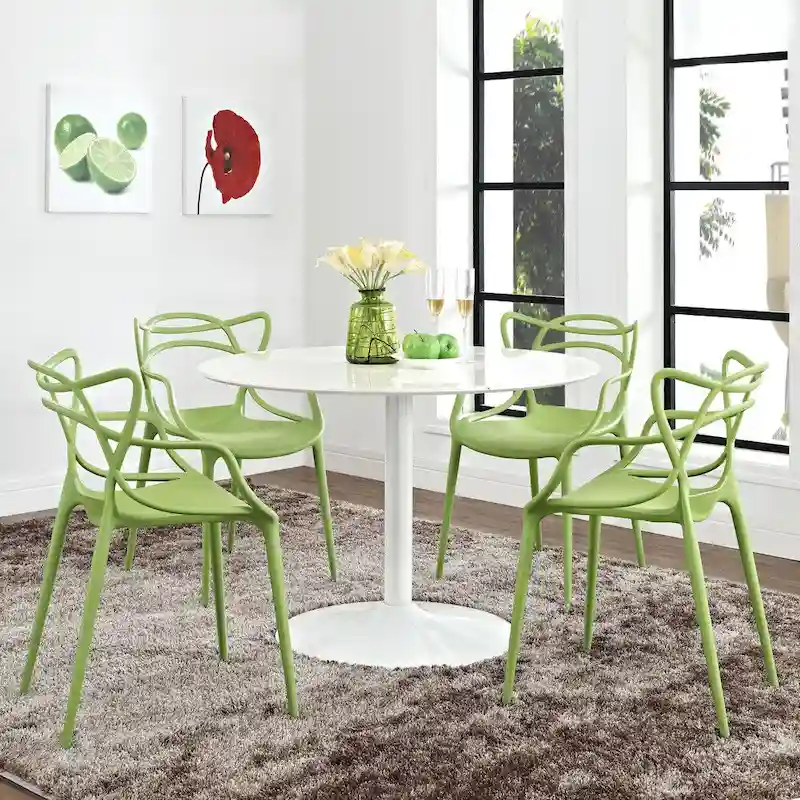 Entangled Plastic 4-piece Chair Set