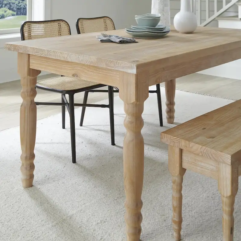 Grain Wood Furniture Valerie 63-inch Solid Wood Dining Table