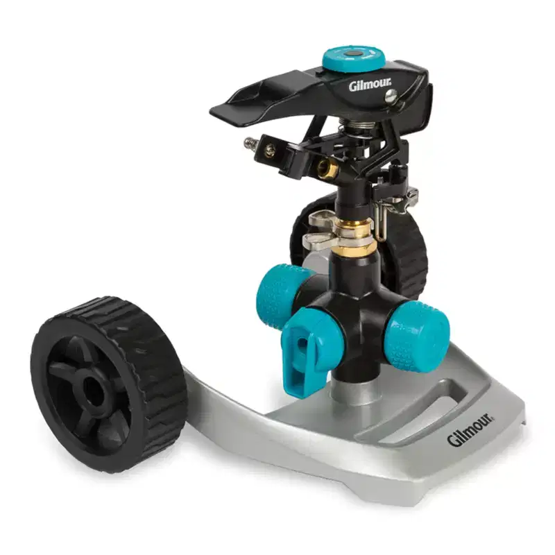 Gilmour, Impact Sprinkler 4.75D x 9.5W x 12.13H Plastic Wheeled Base 5800 sq ft