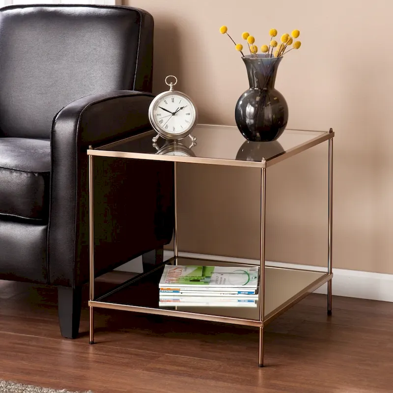 Glam Glass Side Table