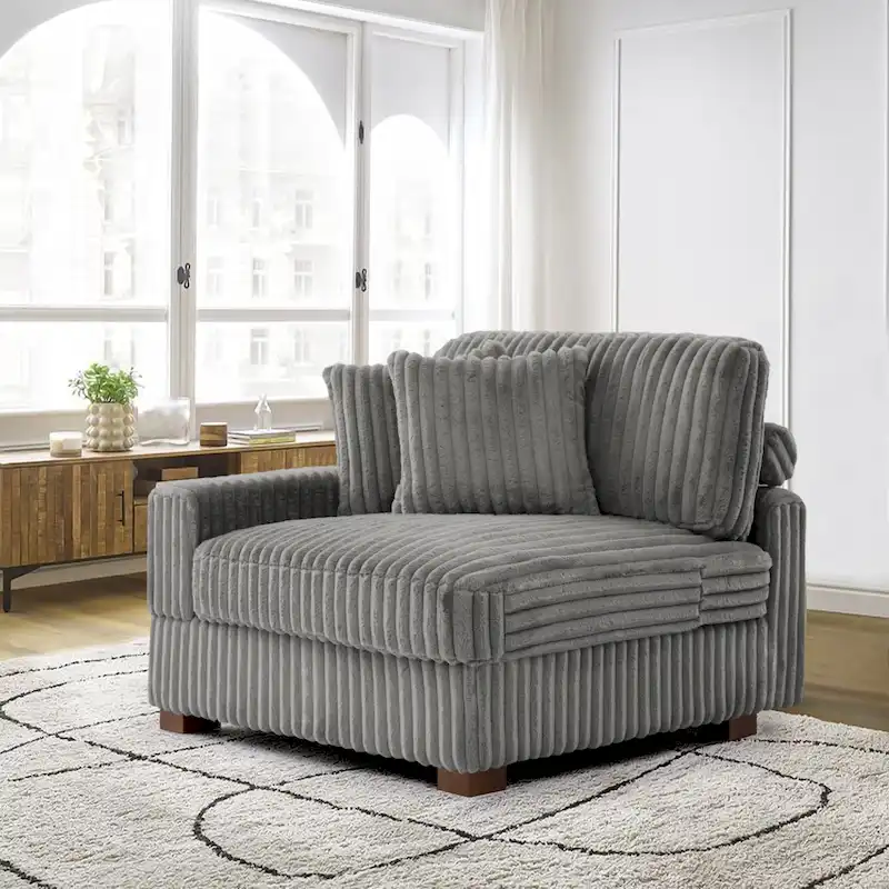 Upholstered Chenille Velvet L Shaped Couch Modular Sofa With Chaise Lounge