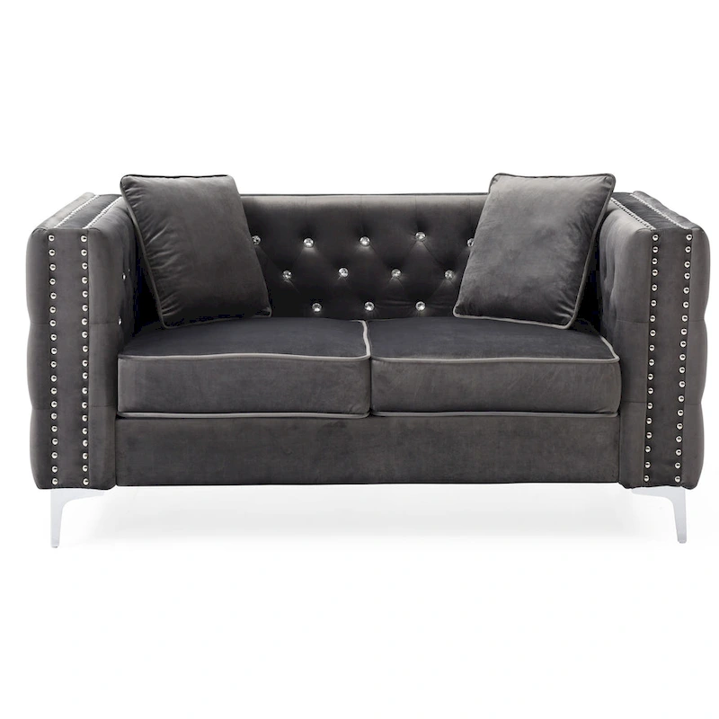 Paige Tufted Velvet Sofa