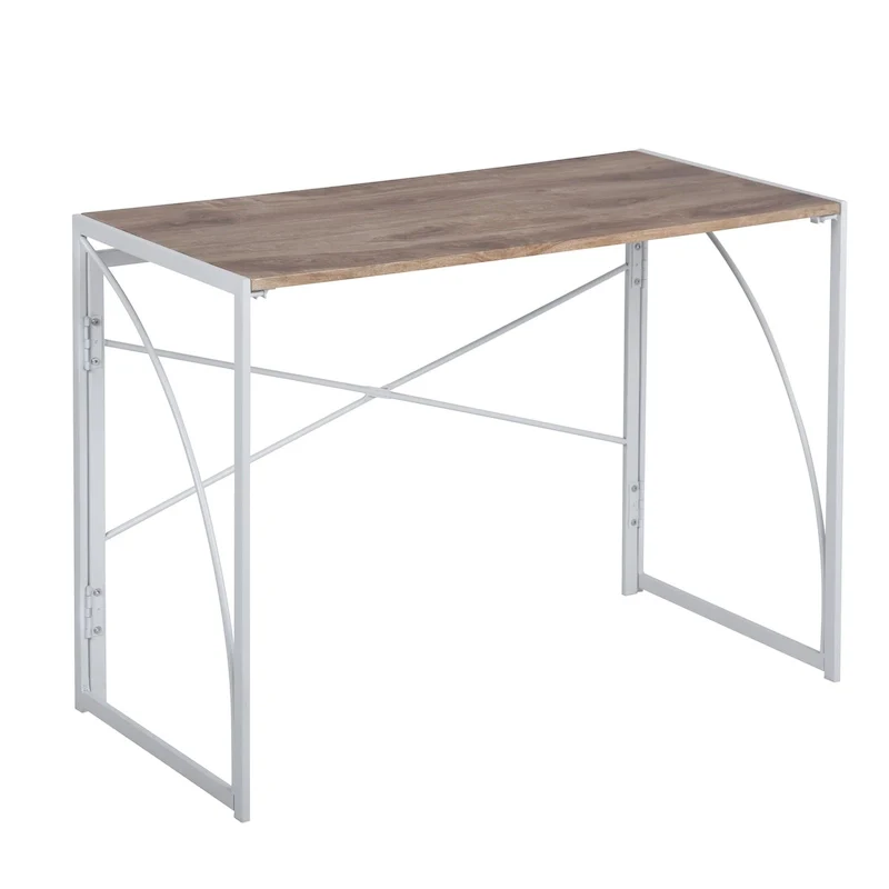 HomyLin 39 Simple Folding Study Writing Desk, No Assembly Required