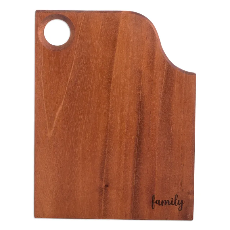Novica Handmade Family Delight Wood Cutting Board