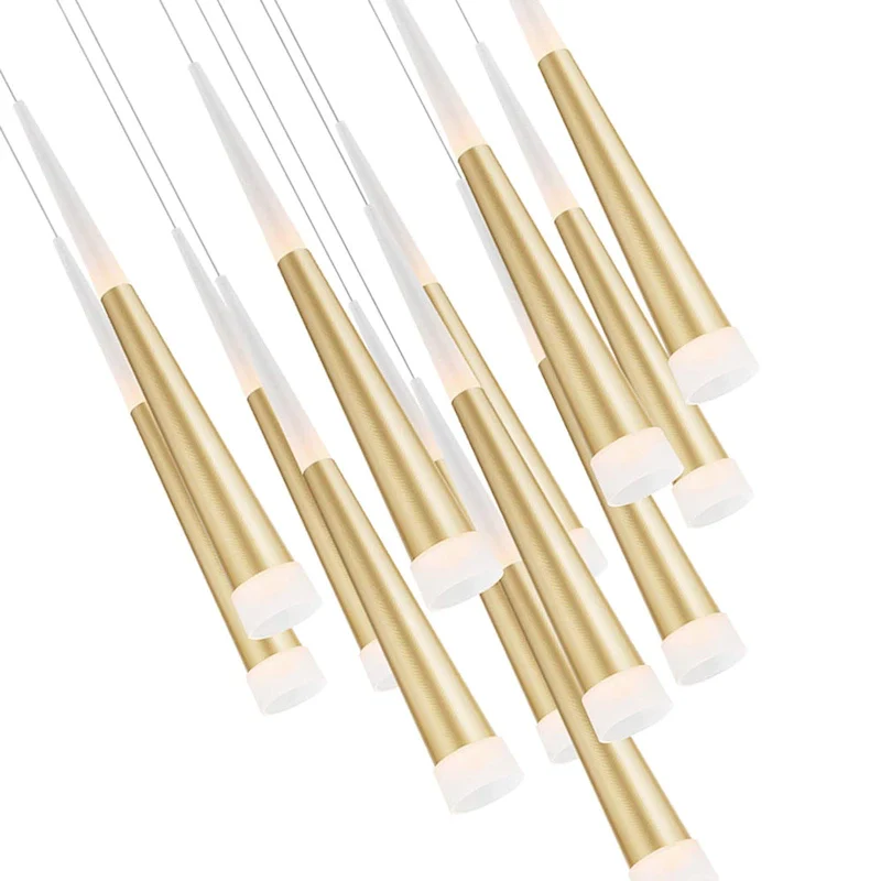 Franco Home LED Pendant Andes Gold Leaf - Exact Size