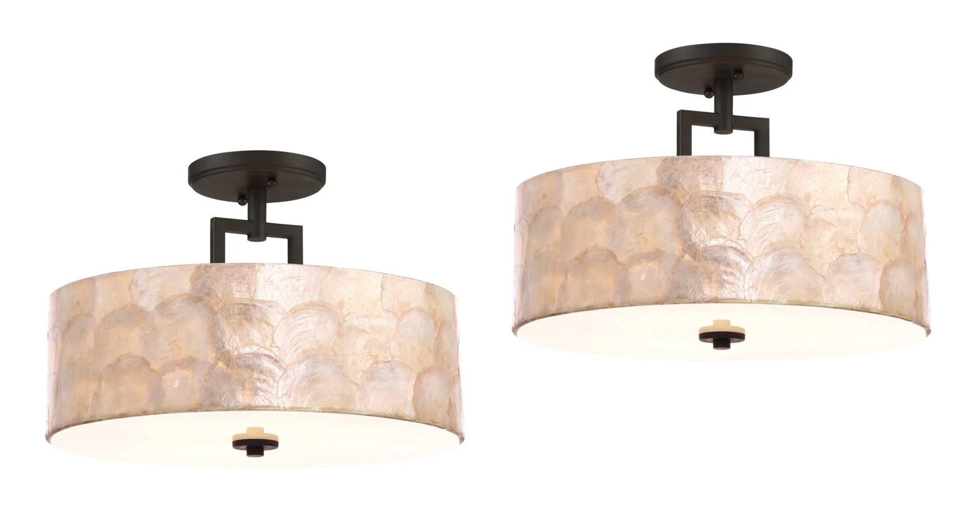 Cove 15 3-Light Semi Flush Mount Ceiling Light