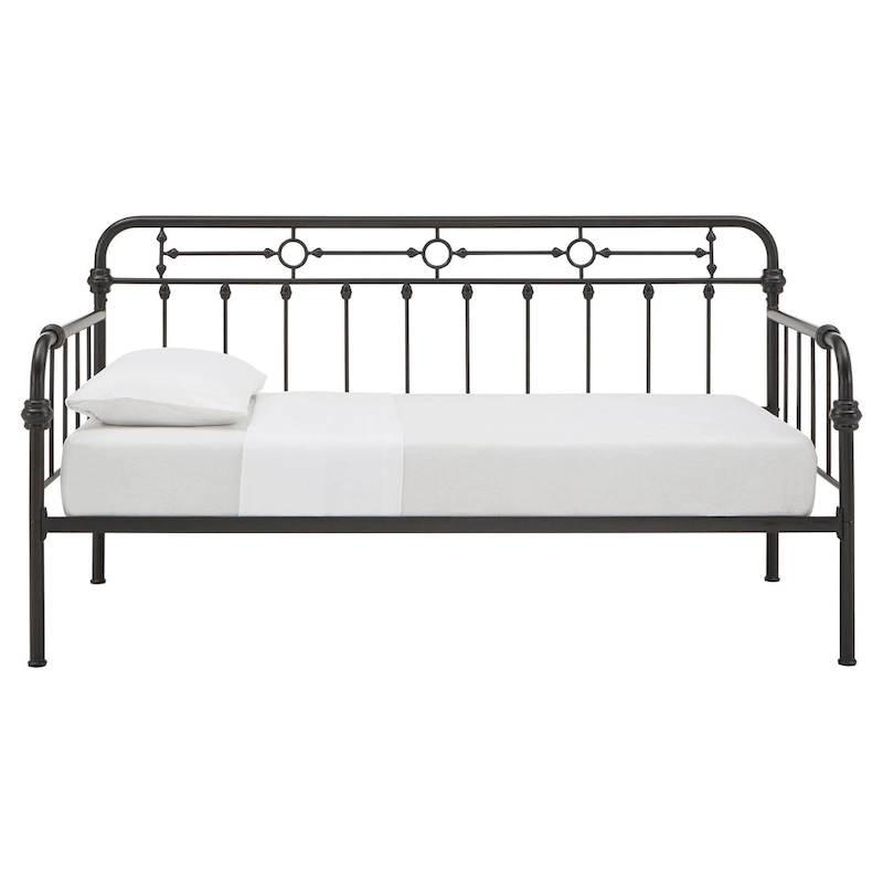 Darren Antique Dark Bronze Metal Daybed with Trundle by iNSPIRE Q Classic