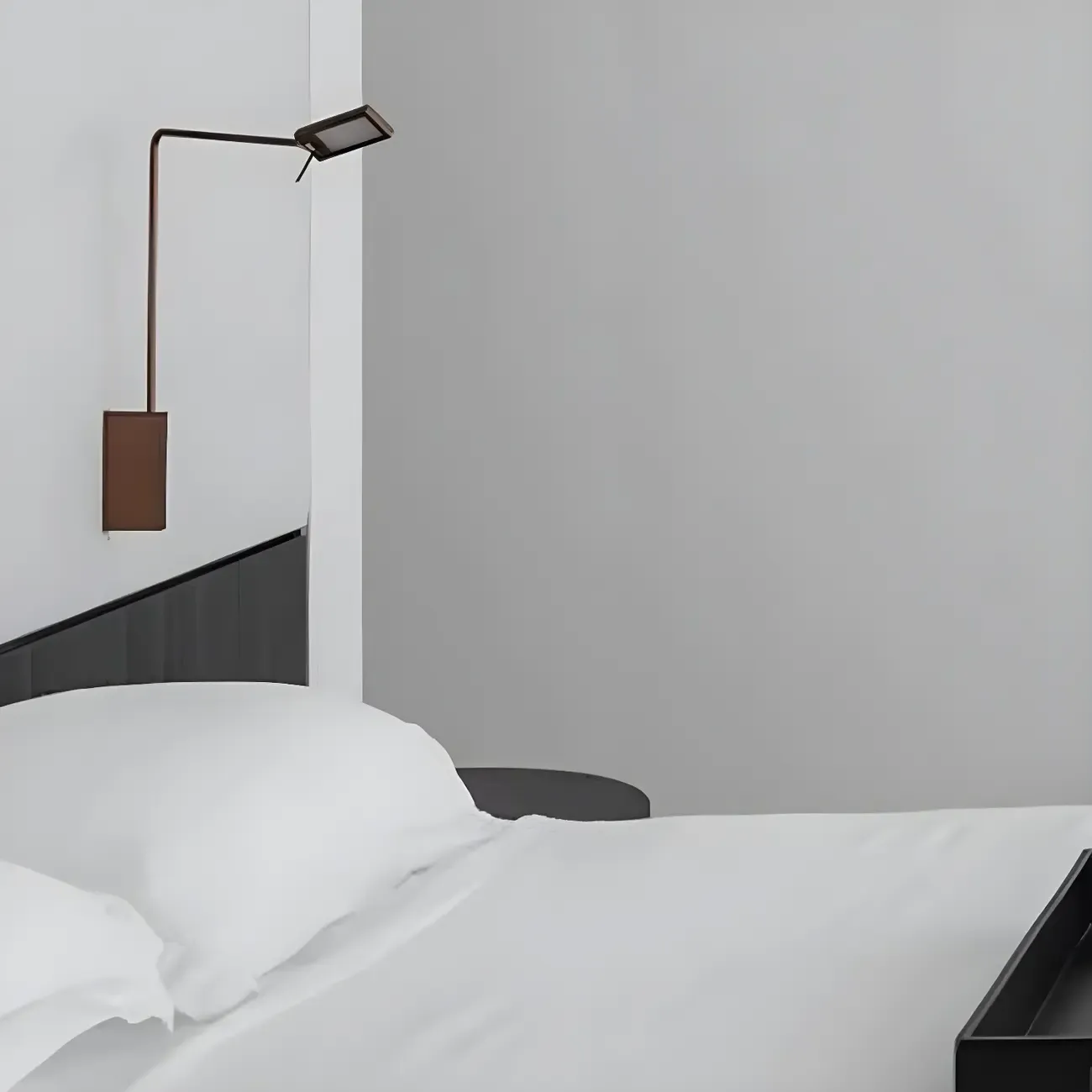 1-Light Black Metal Hardwired Small Swing Arm Wall Light