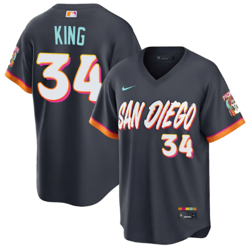 Michael King San Diego Padres City Connect Stadium Jersey