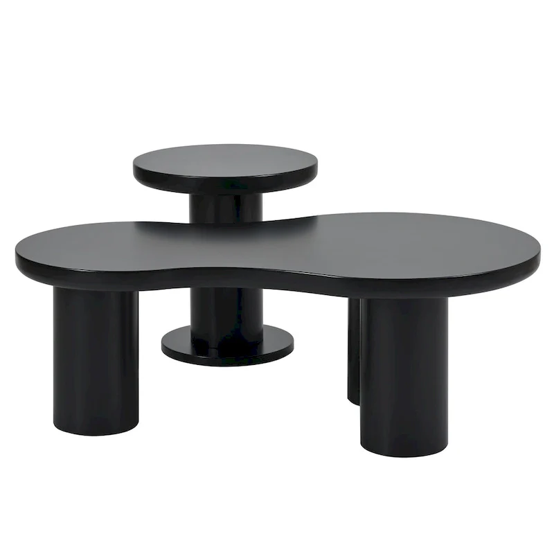 Cloud Coffee Table with Round Small Side Table