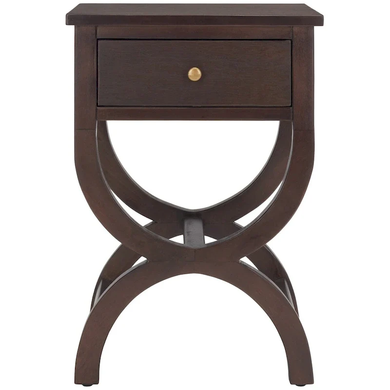 SAFAVIEH Liller 1-Drawer Accent Table Nightstand (Fully Assembled) - 18 W x 15 D x 27 H - 18Wx15Dx27H