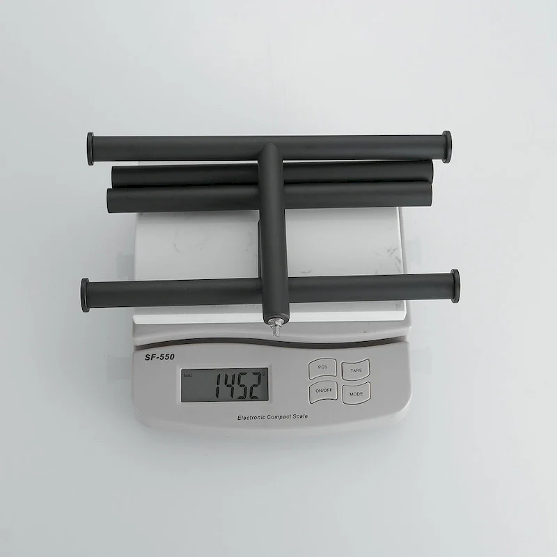 2-Tier Towel Rack Countertop Free Standing with Natural Marble Base