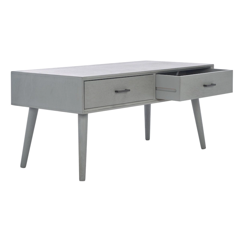 SAFAVIEH Sister Mid-Century 2-Drawer Coffee Table - 37.8 W x 19 L x 17.8 H - 38Wx19Dx18H