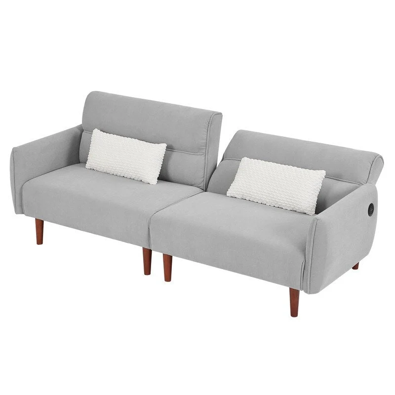 GEITIN Convertible Futon Sofa Bed with 2 Pillows