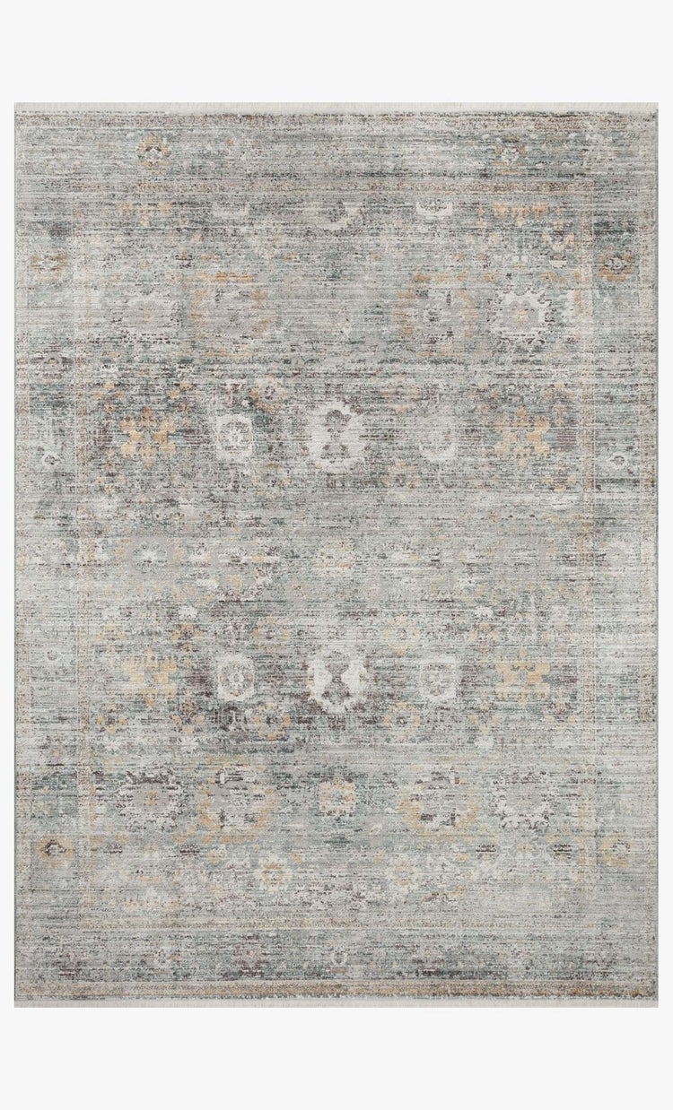 Bonney Teal Gold Rug