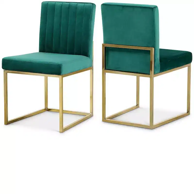 Meridian Furniture Giselle Velvet Dining Chair, Set of 2