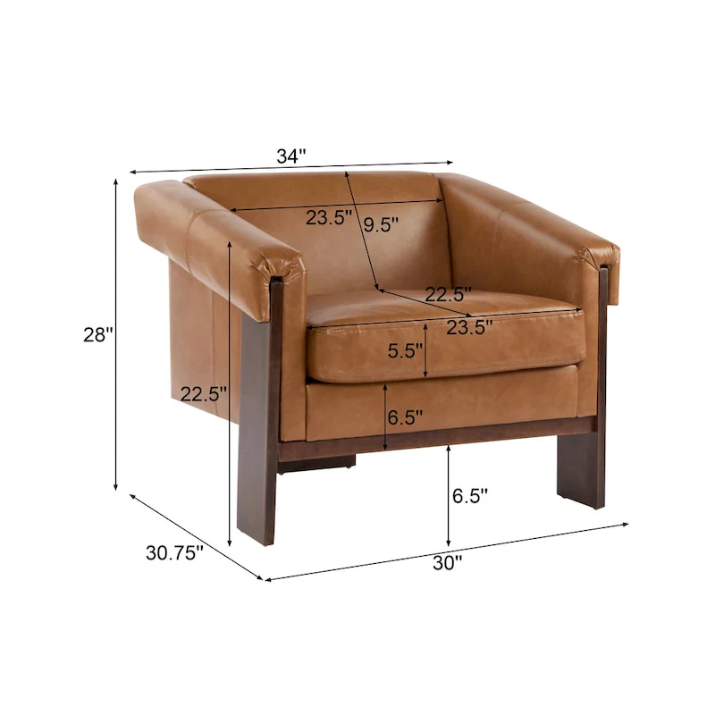 Nexvo 34 Mid-Century Modern Accent Chair by Christopher Knight Home