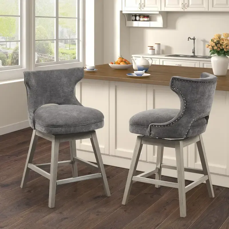 Madison Park Janet 360 degree Swivel Counter Stool