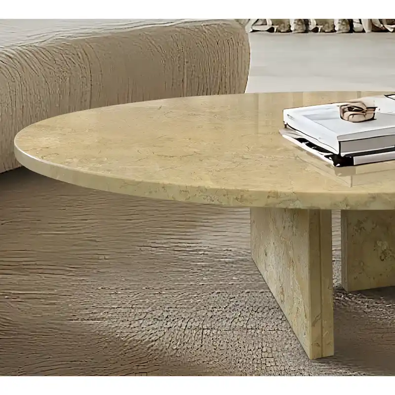 35.4  Natural Marble Stone Coffee Table
