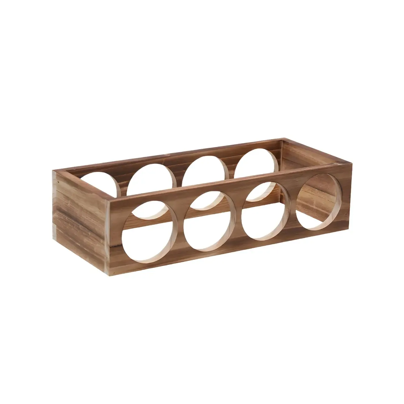 Natural Wooden Stackable Wine Rack Tabletop Wine Holder