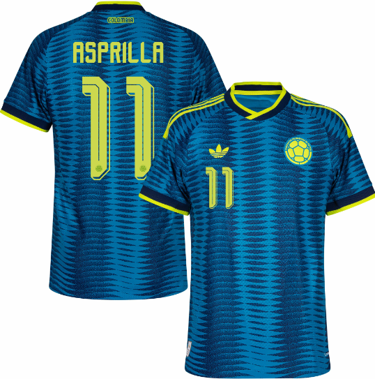 Colombia Authentic Away Asprilla 11 Jersey 2026-2027