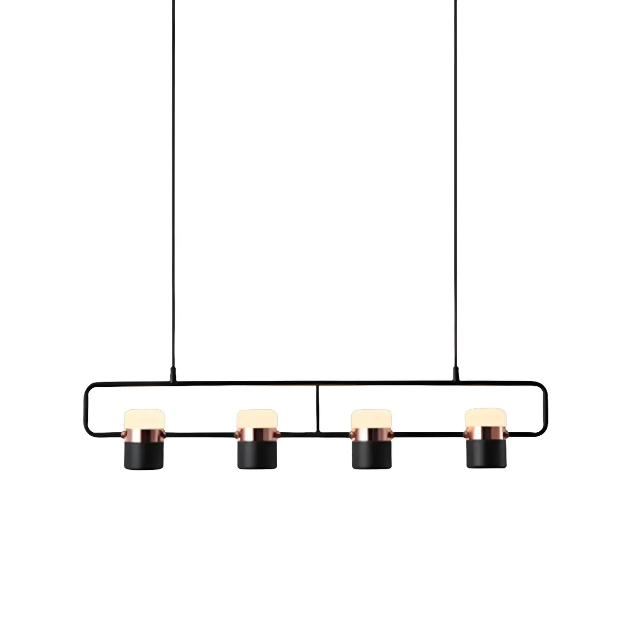 Kitchen Modern Black Cylinder Pendant Light